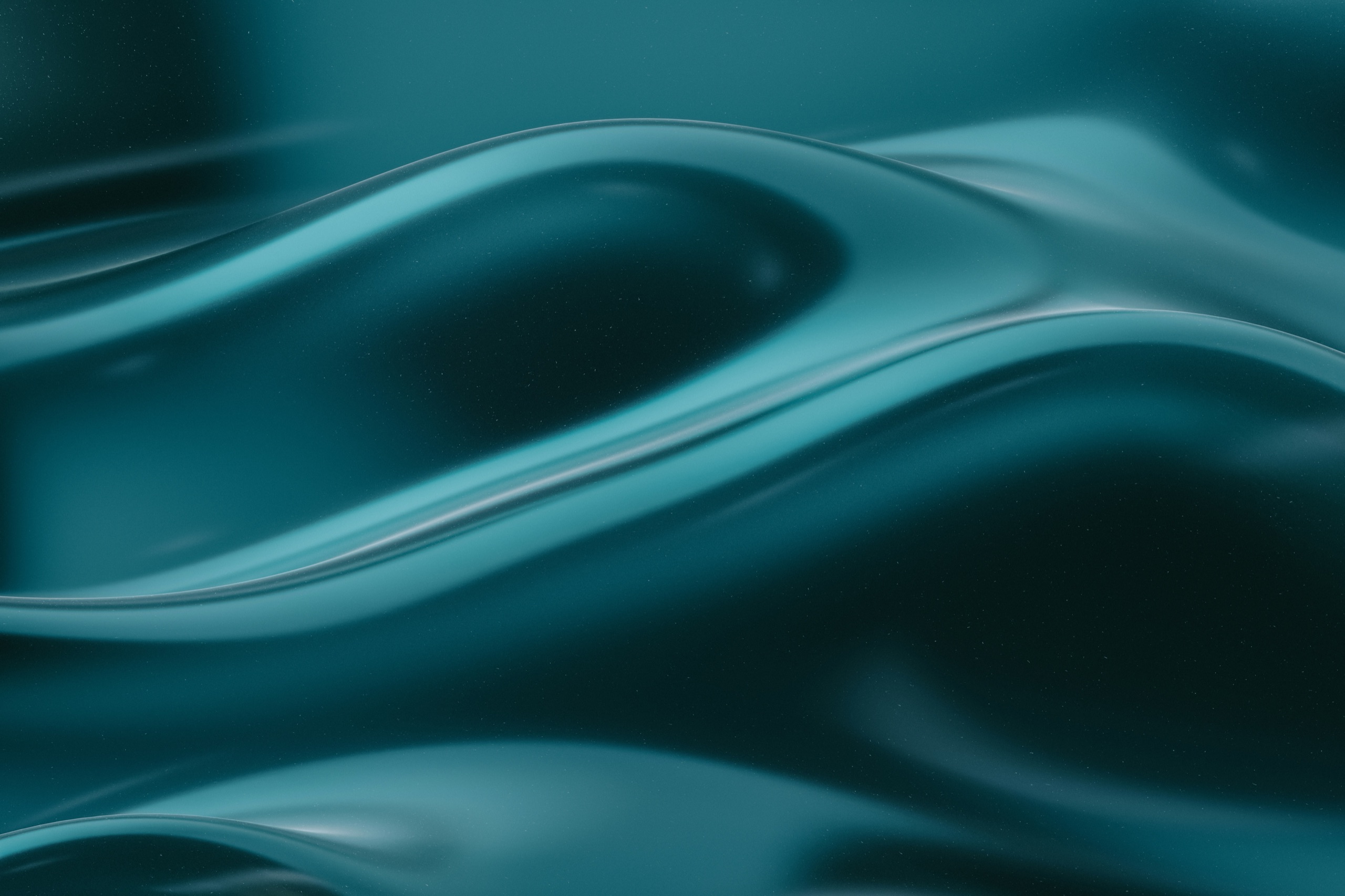 Teal fluid abstract